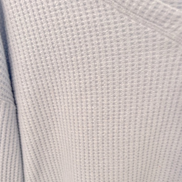 Aeropostale Long Sleeve Wear 2 Ways Cozy Waffle Tee Large Blue - Picture 2 of 9